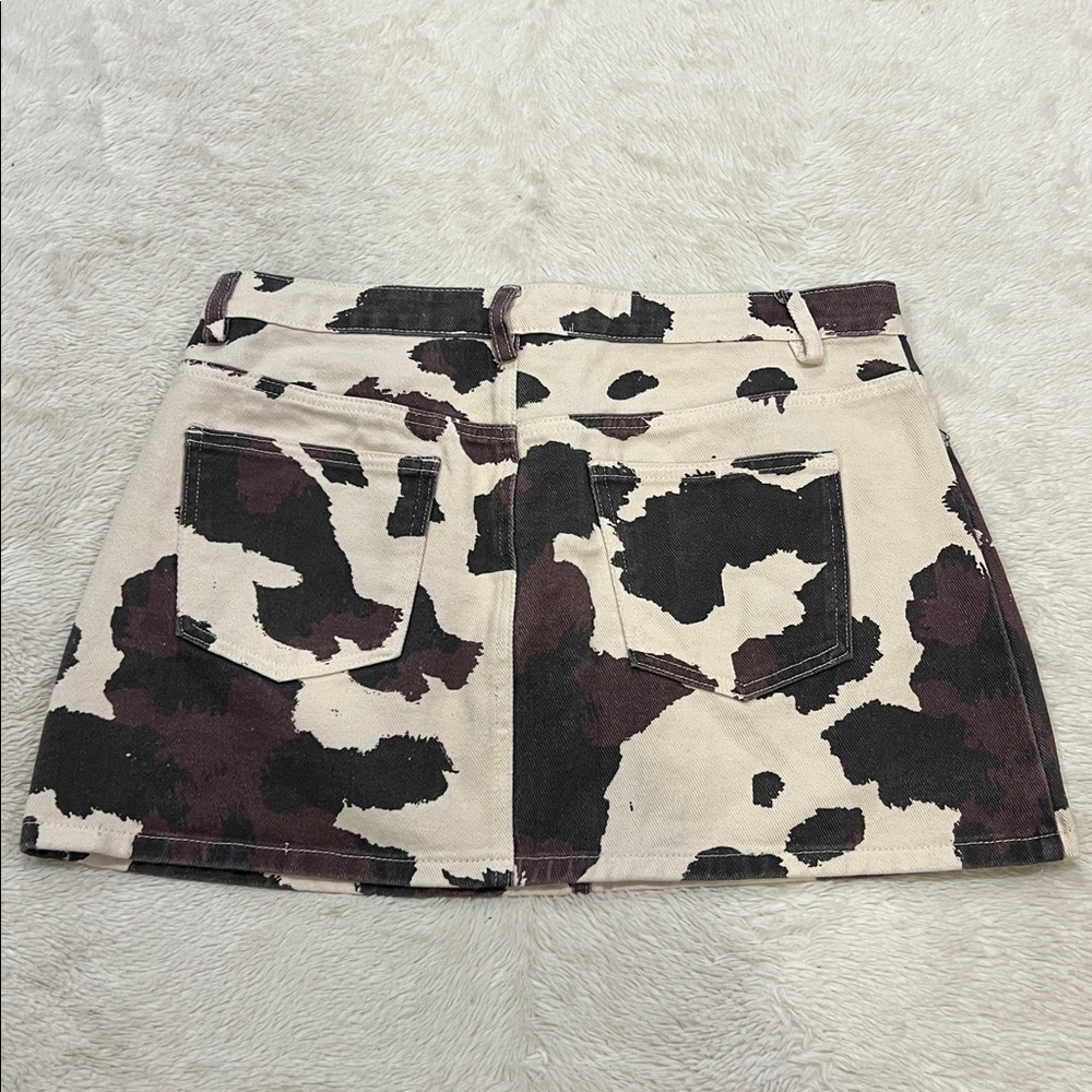 Altar’d State Cow print skirt large - Picture 5 of 7